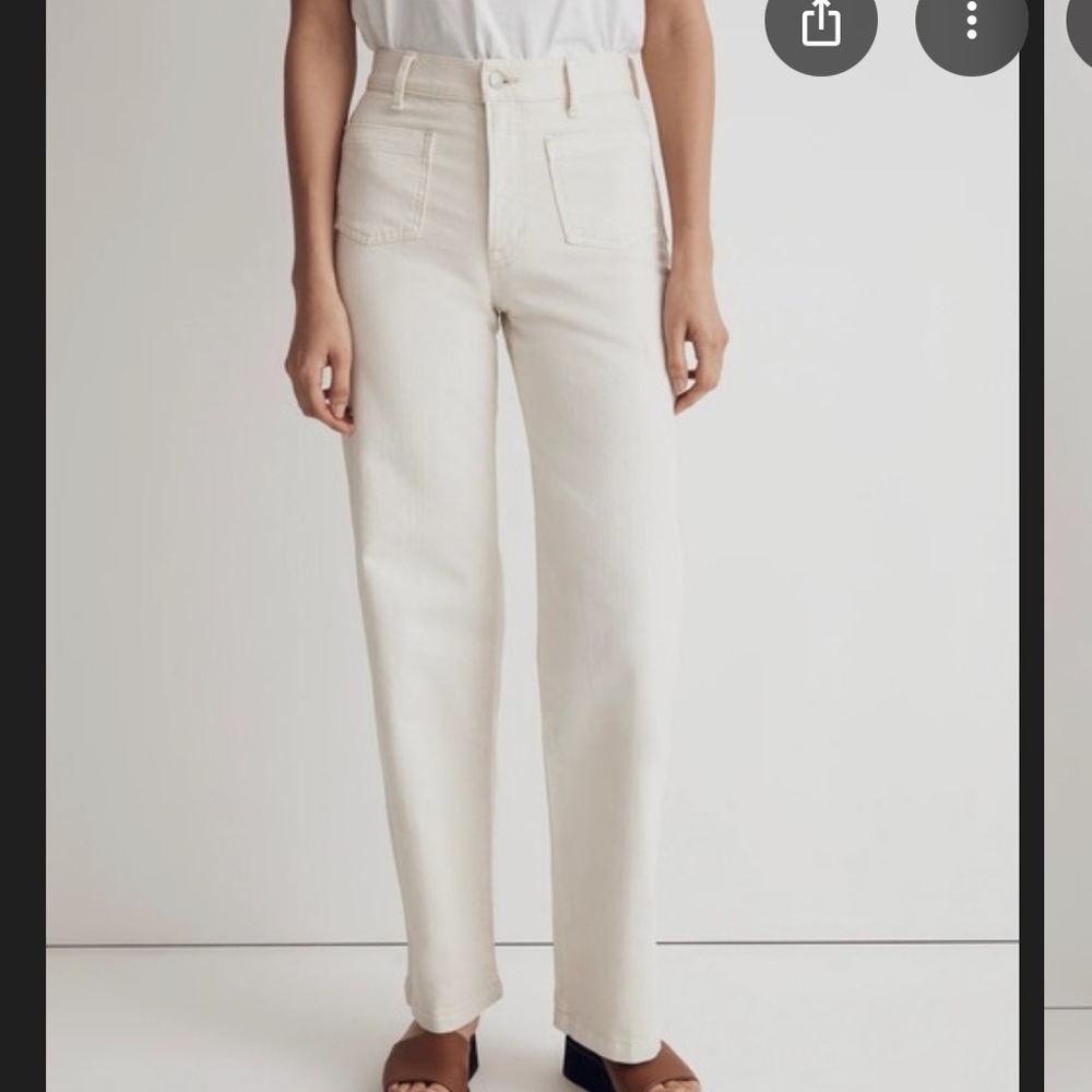 Madewell Off-White Denim Pants